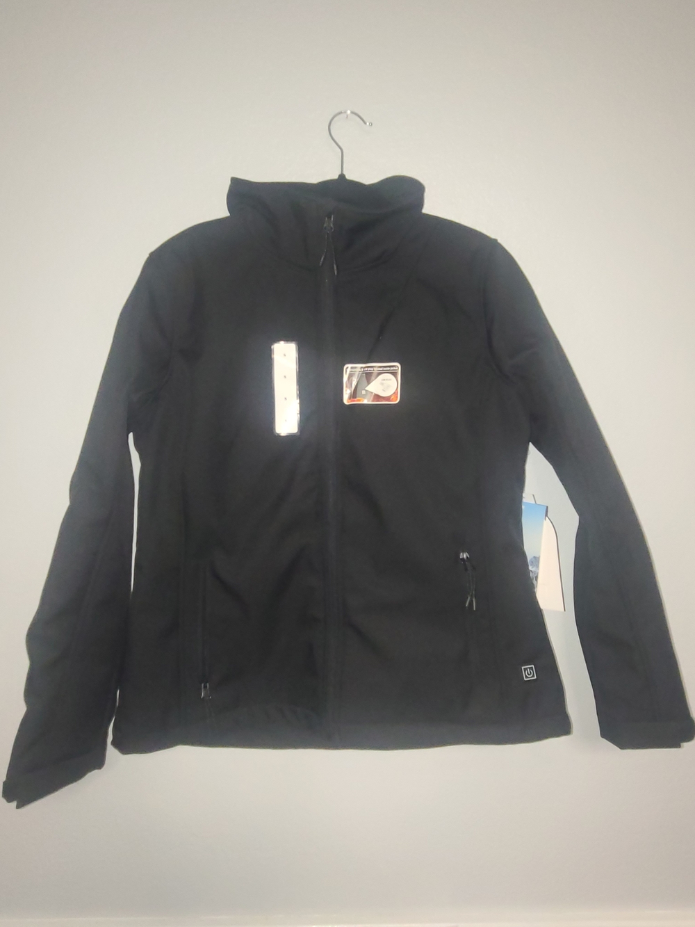 Women's Black Softshell Utility Jacket - Iceburg Outerwear Size Small